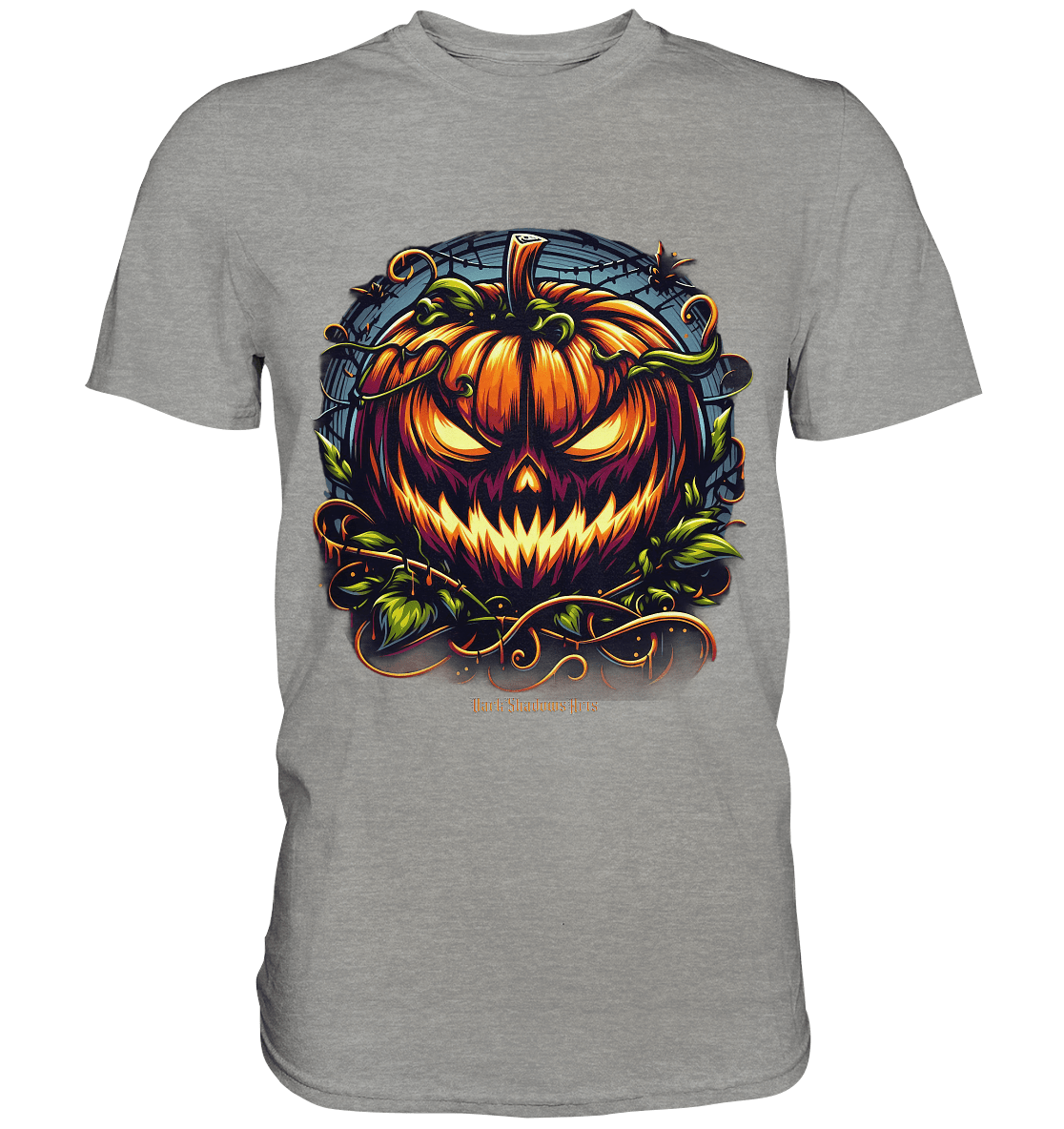 Filigranes Halloween Kürbis Motiv - Premium Shirt | Unisex - Shirts | Dark Shadows Arts