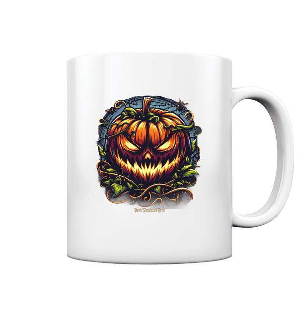 Filigranes Halloween Kürbis Motiv - Tasse glossy | Trinkgefäße | Dark Shadows Arts