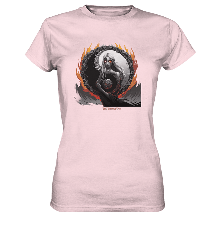 Flamebound Enigma - Yin - Yang Guardian - Ladies Premium Shirt | Lady - Shirts | Dark Shadows Arts