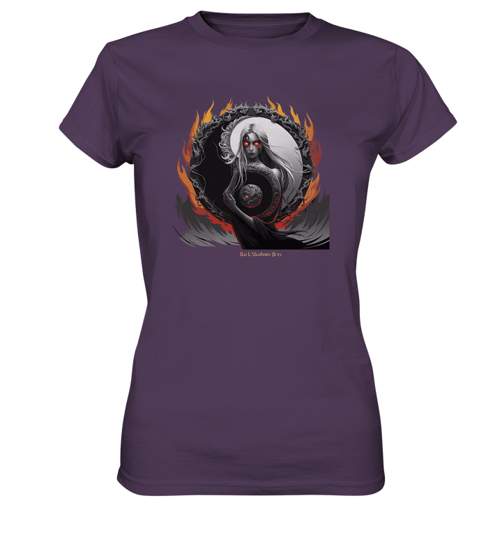 Flamebound Enigma - Yin - Yang Guardian - Ladies Premium Shirt | Lady - Shirts | Dark Shadows Arts