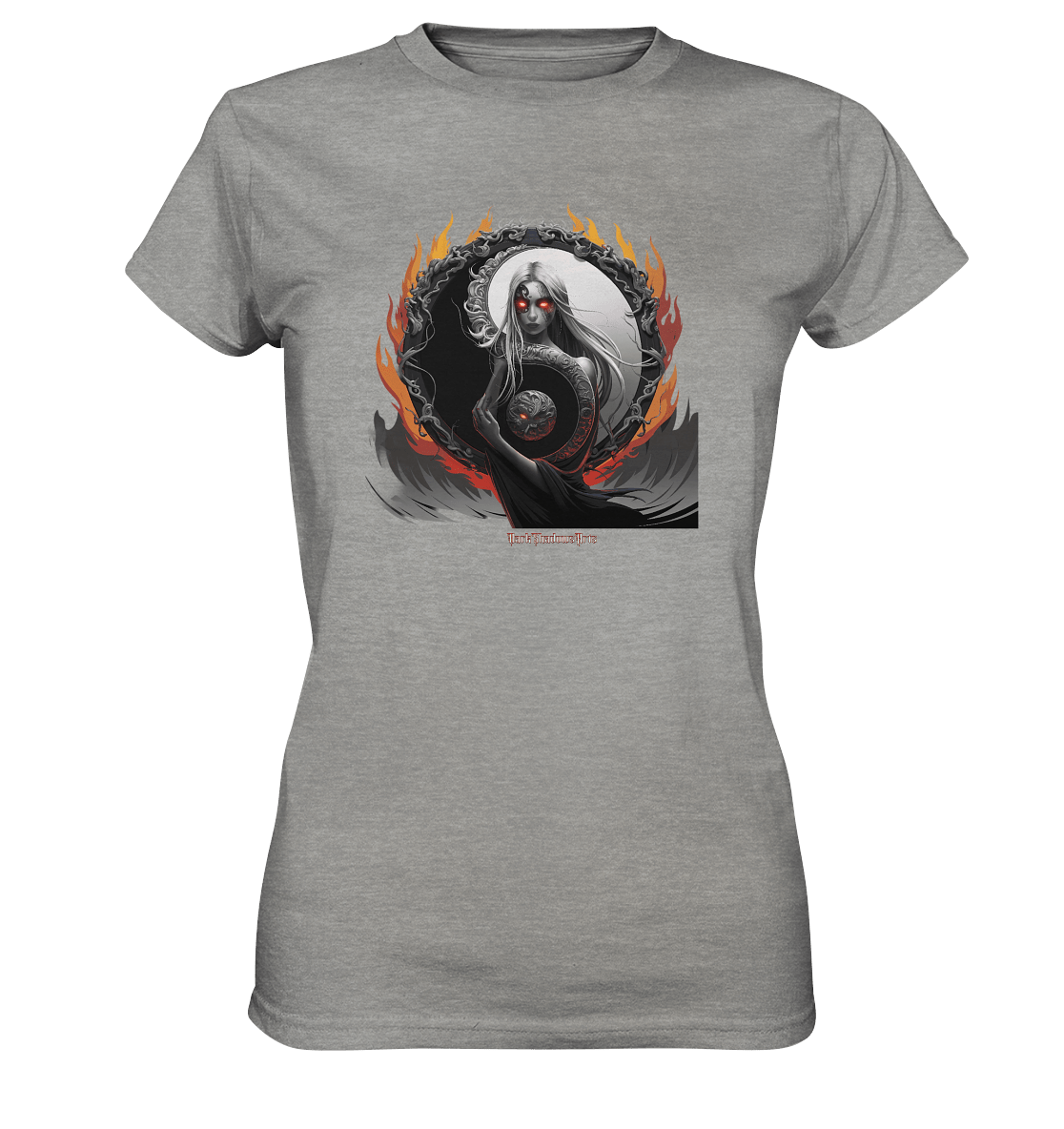 Flamebound Enigma - Yin - Yang Guardian - Ladies Premium Shirt | Lady - Shirts | Dark Shadows Arts