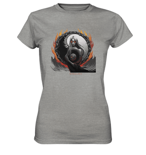 Flamebound Enigma - Yin - Yang Guardian - Ladies Premium Shirt | Lady - Shirts | Dark Shadows Arts