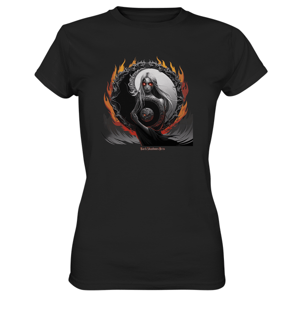 Flamebound Enigma - Yin - Yang Guardian - Ladies Premium Shirt | Lady - Shirts | Dark Shadows Arts