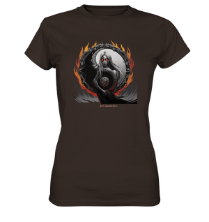 Flamebound Enigma - Yin - Yang Guardian - Ladies Premium Shirt | Lady - Shirts | Dark Shadows Arts
