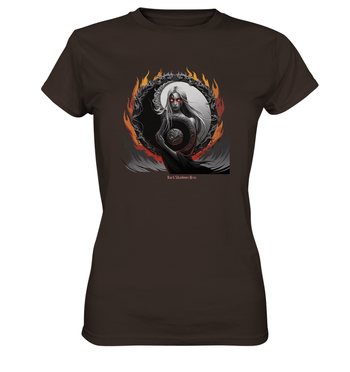 Flamebound Enigma - Yin - Yang Guardian - Ladies Premium Shirt | Lady - Shirts | Dark Shadows Arts