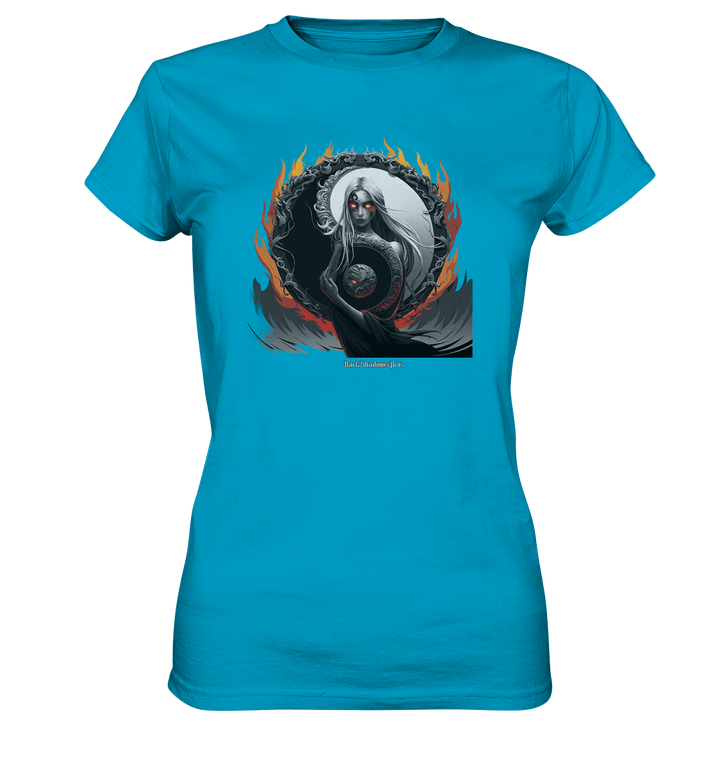 Flamebound Enigma - Yin - Yang Guardian - Ladies Premium Shirt | Lady - Shirts | Dark Shadows Arts
