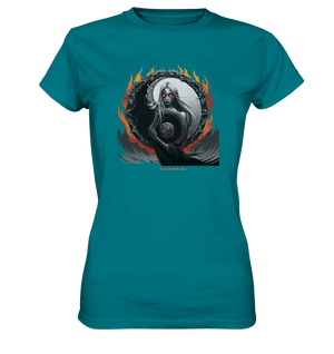 Flamebound Enigma - Yin - Yang Guardian - Ladies Premium Shirt | Lady - Shirts | Dark Shadows Arts