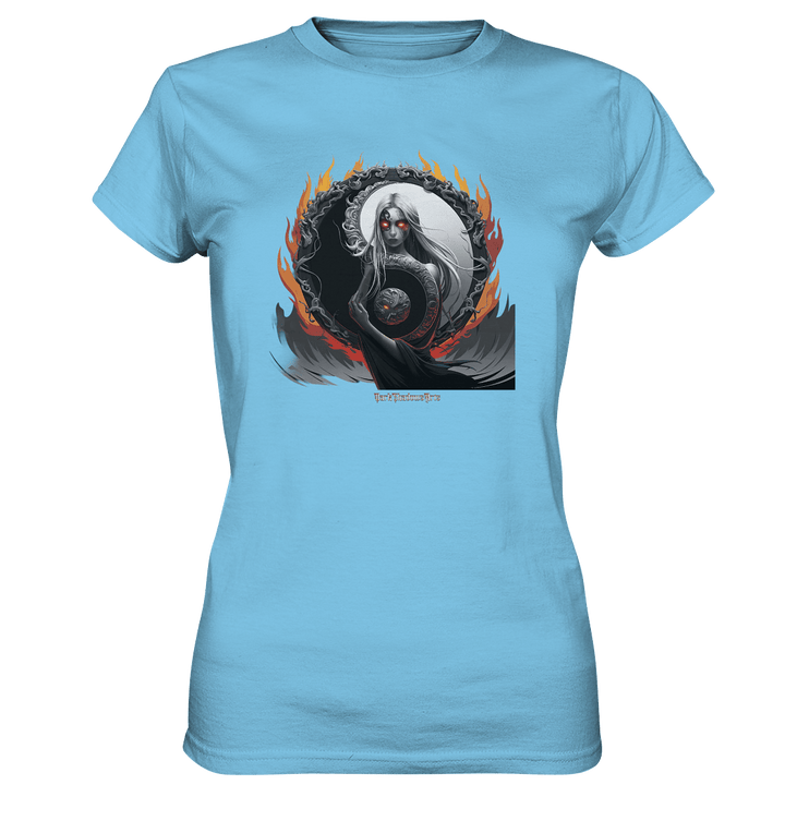 Flamebound Enigma - Yin - Yang Guardian - Ladies Premium Shirt | Lady - Shirts | Dark Shadows Arts