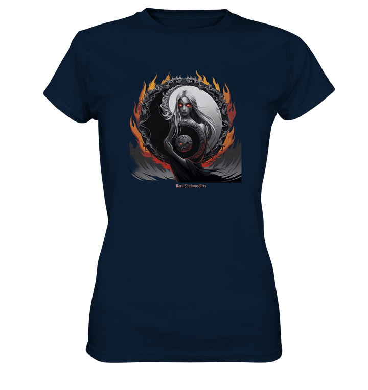 Flamebound Enigma - Yin - Yang Guardian - Ladies Premium Shirt | Lady - Shirts | Dark Shadows Arts
