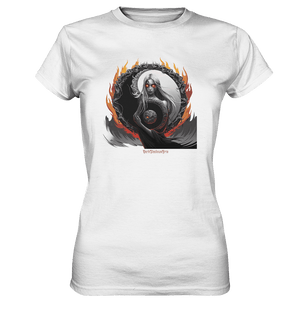 Flamebound Enigma - Yin - Yang Guardian - Ladies Premium Shirt | Lady - Shirts | Dark Shadows Arts