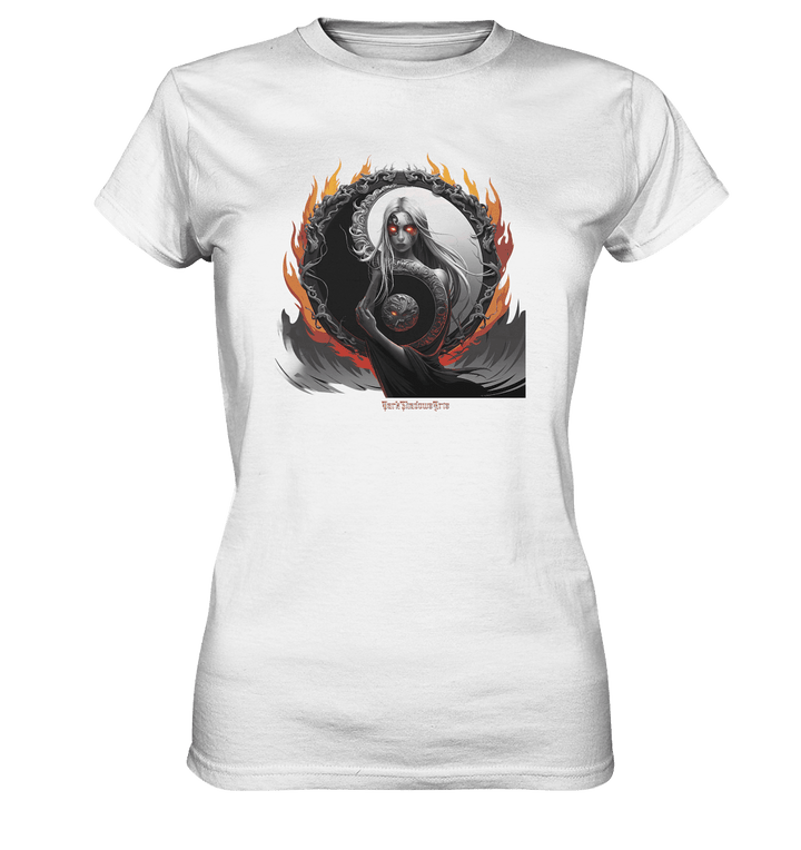 Flamebound Enigma - Yin - Yang Guardian - Ladies Premium Shirt | Lady - Shirts | Dark Shadows Arts