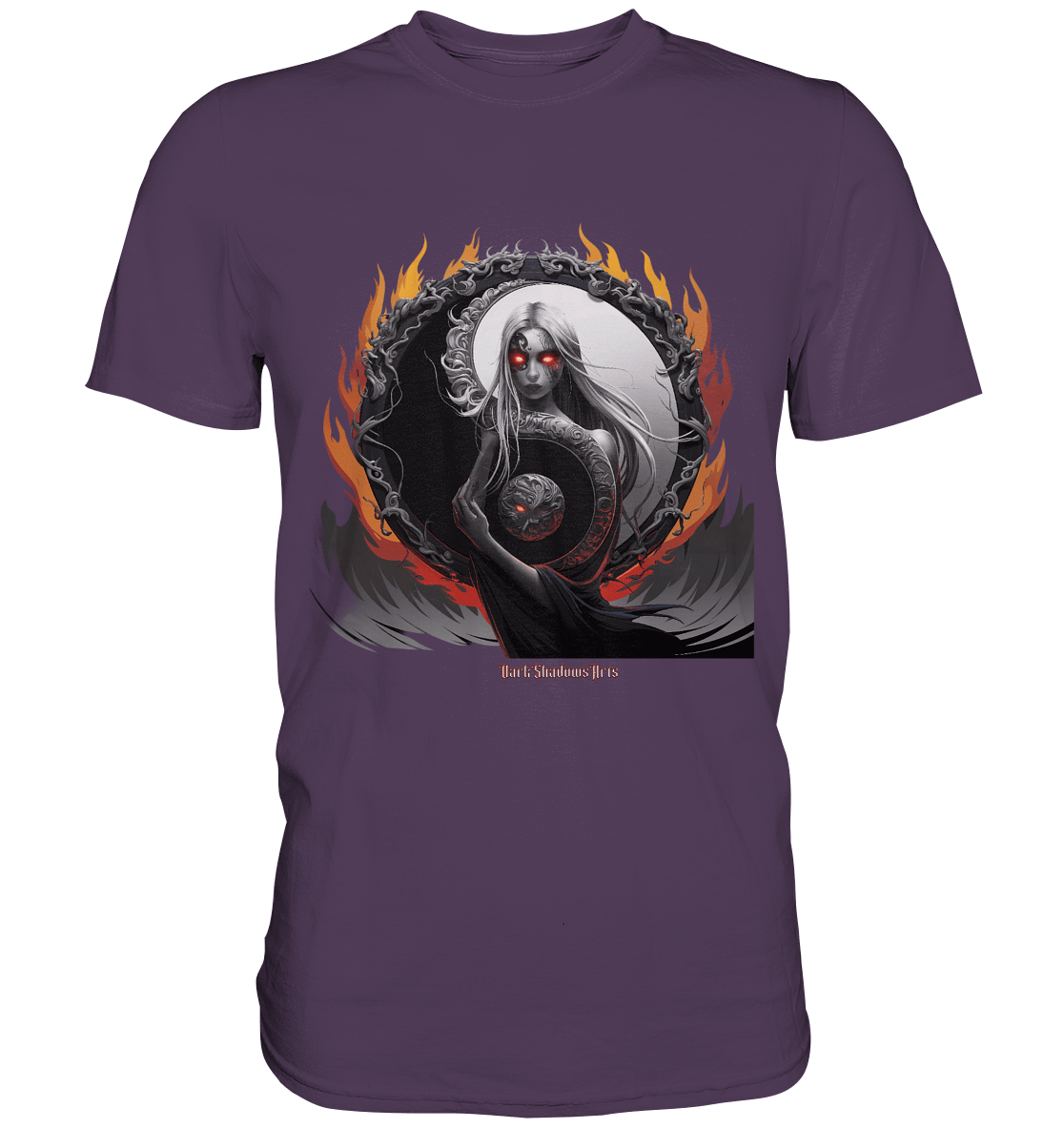 Flamebound Enigma - Yin - Yang Guardian - Premium Shirt | Unisex - Shirts | Dark Shadows Arts