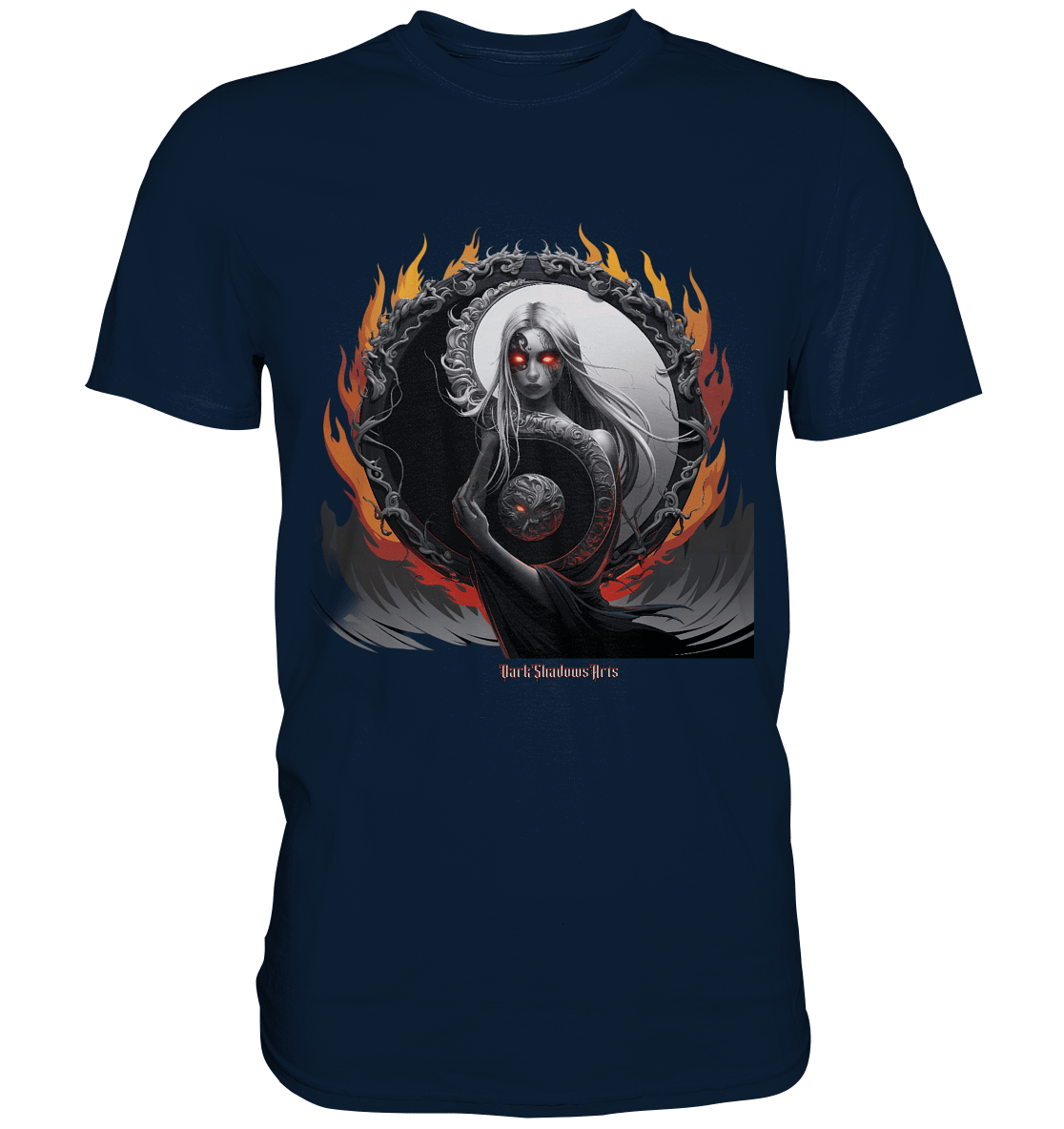 Flamebound Enigma - Yin - Yang Guardian - Premium Shirt | Unisex - Shirts | Dark Shadows Arts