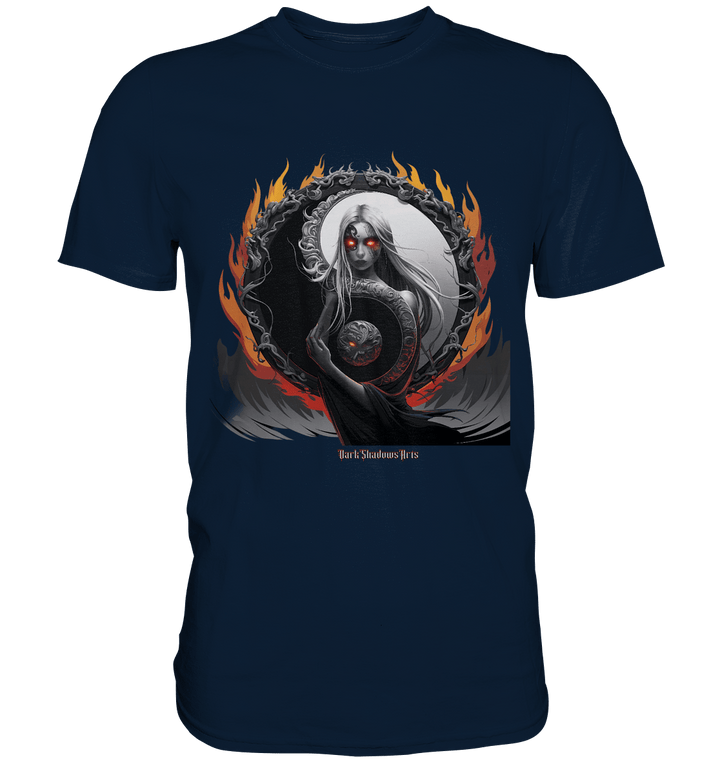 Flamebound Enigma - Yin - Yang Guardian - Premium Shirt | Unisex - Shirts | Dark Shadows Arts