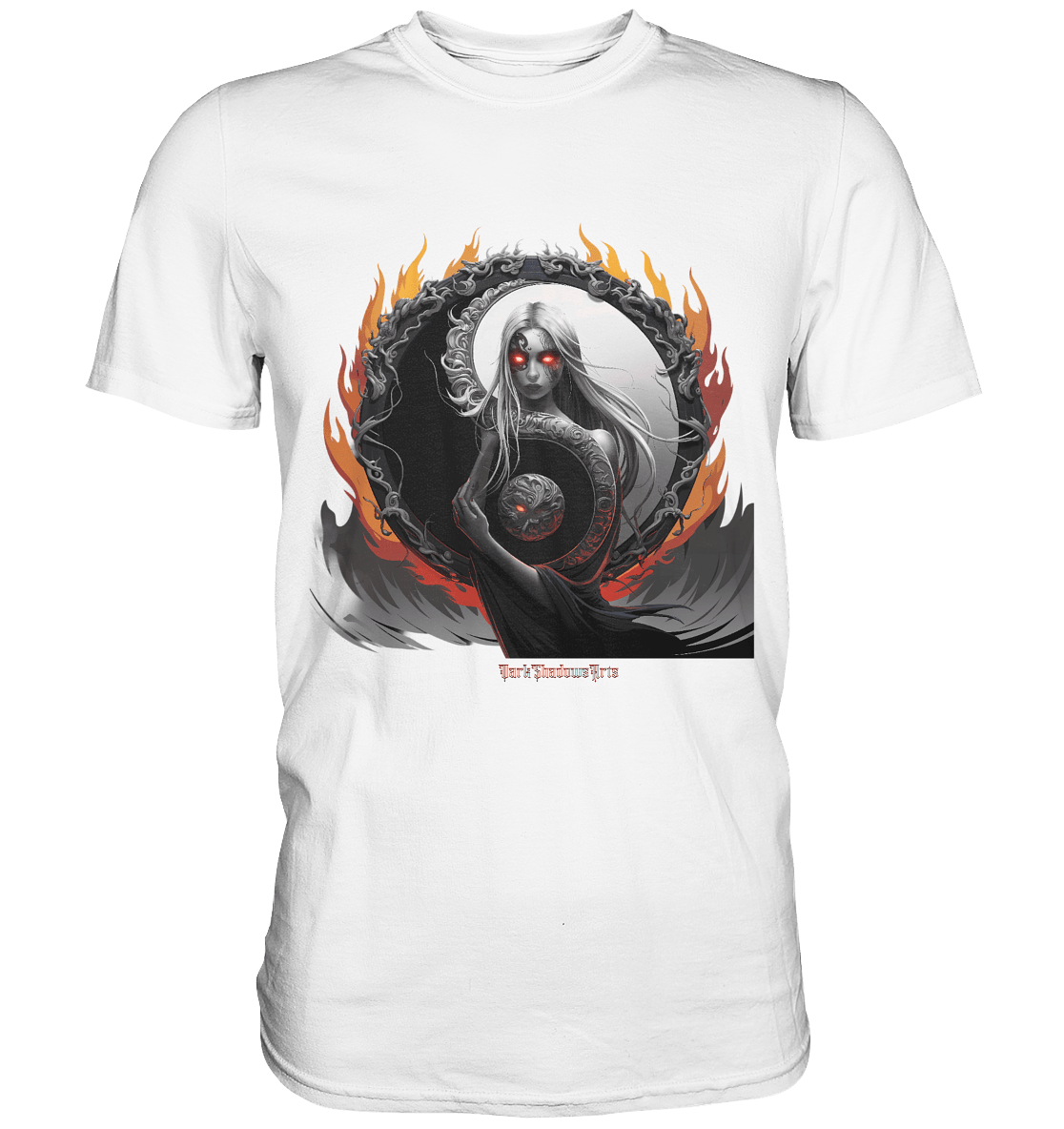 Flamebound Enigma - Yin - Yang Guardian - Premium Shirt | Unisex - Shirts | Dark Shadows Arts
