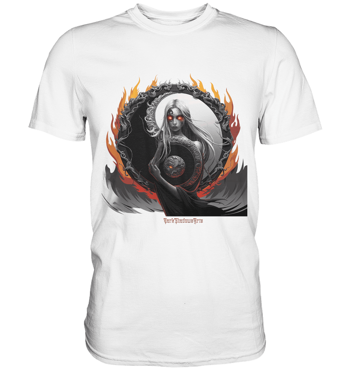 Flamebound Enigma - Yin - Yang Guardian - Premium Shirt | Unisex - Shirts | Dark Shadows Arts