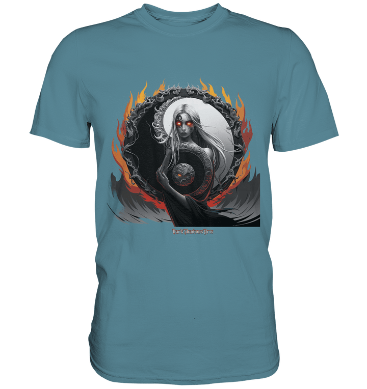 Flamebound Enigma - Yin - Yang Guardian - Premium Shirt | Unisex - Shirts | Dark Shadows Arts