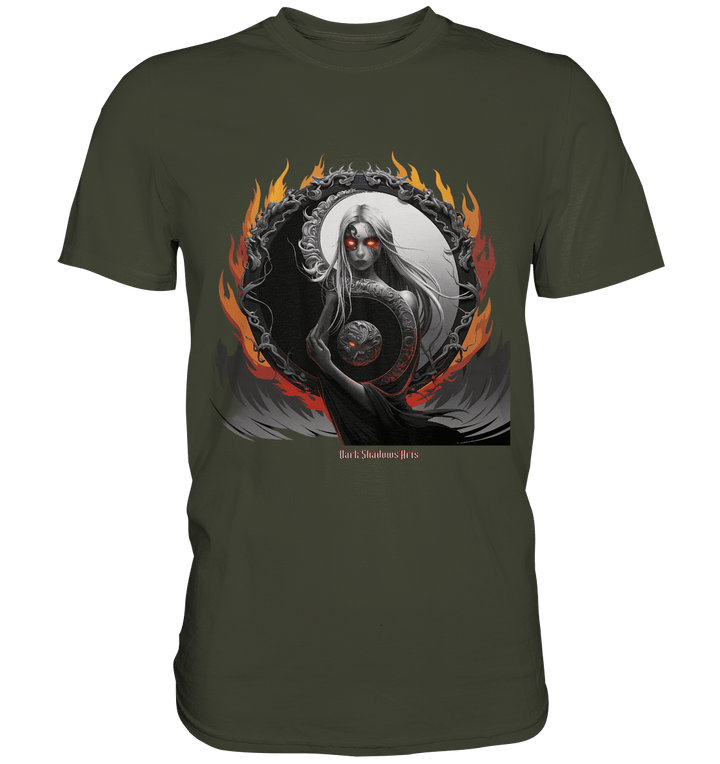 Flamebound Enigma - Yin - Yang Guardian - Premium Shirt | Unisex - Shirts | Dark Shadows Arts