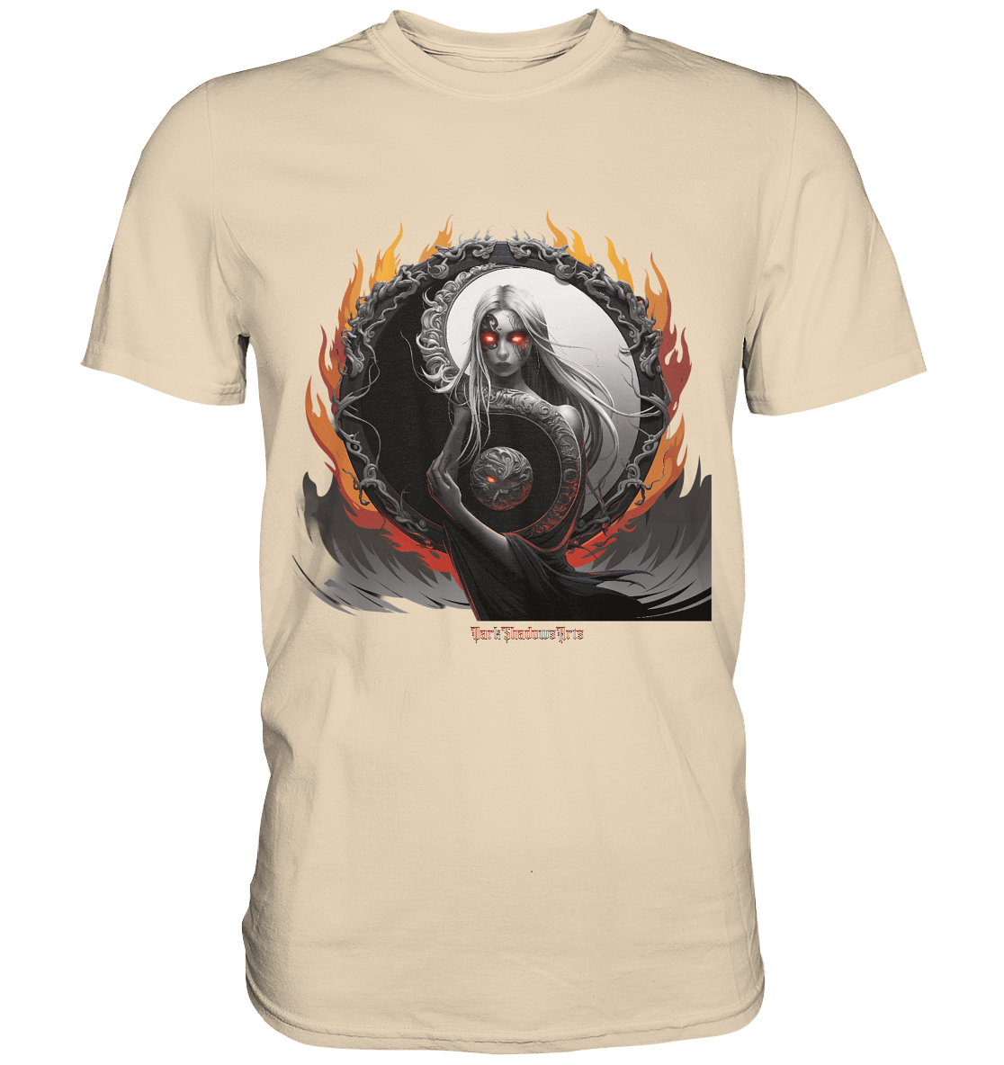 Flamebound Enigma - Yin - Yang Guardian - Premium Shirt | Unisex - Shirts | Dark Shadows Arts
