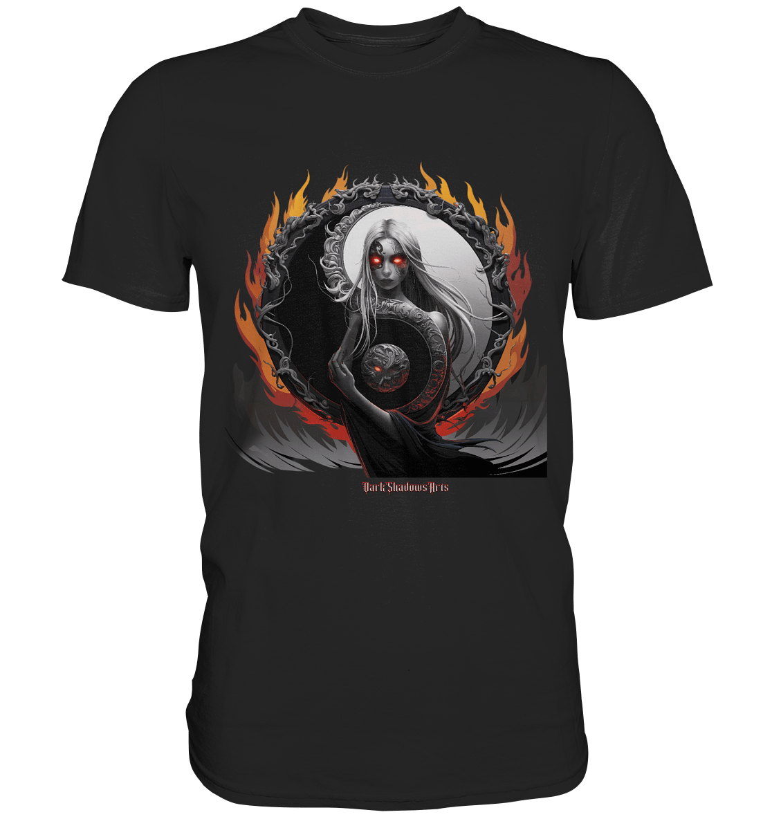 Flamebound Enigma - Yin - Yang Guardian - Premium Shirt | Unisex - Shirts | Dark Shadows Arts