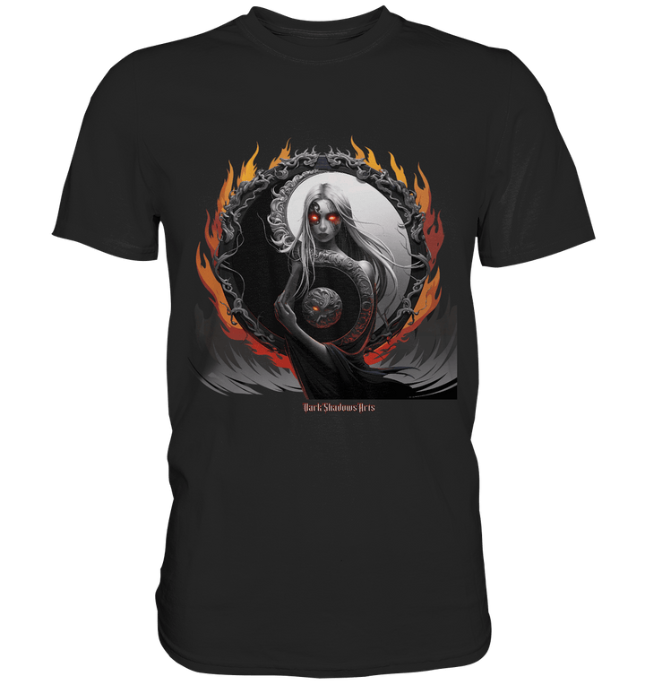 Flamebound Enigma - Yin - Yang Guardian - Premium Shirt | Unisex - Shirts | Dark Shadows Arts