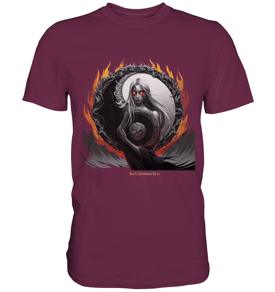 Flamebound Enigma - Yin - Yang Guardian - Premium Shirt | Unisex - Shirts | Dark Shadows Arts