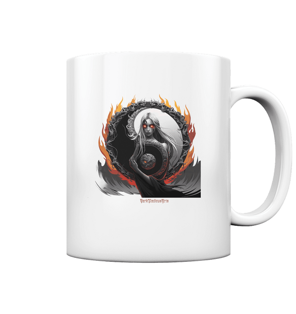 Flamebound Enigma - Yin - Yang Guardian - Tasse glossy | Trinkgefäße | Dark Shadows Arts