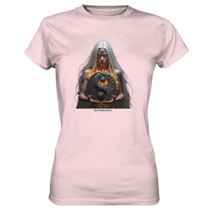 Flamebound Guardian - Silver - Haired Enchantress - Ladies Premium Shirt | Lady - Shirts | Dark Shadows Arts