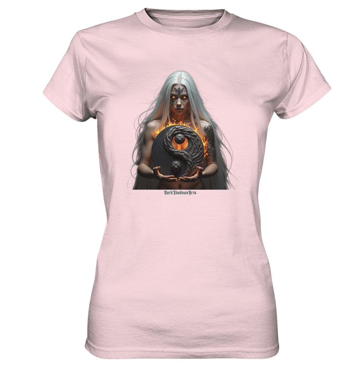 Flamebound Guardian - Silver - Haired Enchantress - Ladies Premium Shirt | Lady - Shirts | Dark Shadows Arts
