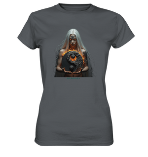 Flamebound Guardian - Silver - Haired Enchantress - Ladies Premium Shirt | Lady - Shirts | Dark Shadows Arts