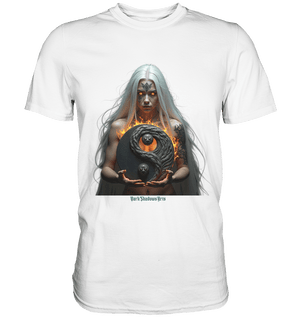 Flamebound Guardian - Silver - Haired Enchantress - Premium Shirt | Unisex - Shirts | Dark Shadows Arts