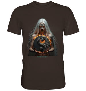 Flamebound Guardian - Silver - Haired Enchantress - Premium Shirt | Unisex - Shirts | Dark Shadows Arts