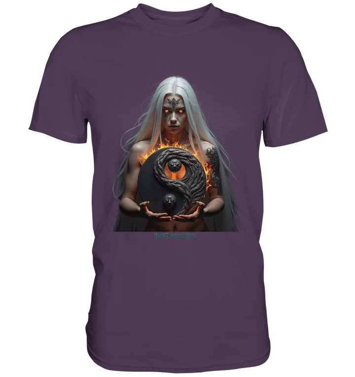 Flamebound Guardian - Silver - Haired Enchantress - Premium Shirt | Unisex - Shirts | Dark Shadows Arts