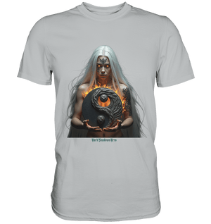 Flamebound Guardian - Silver - Haired Enchantress - Premium Shirt | Unisex - Shirts | Dark Shadows Arts