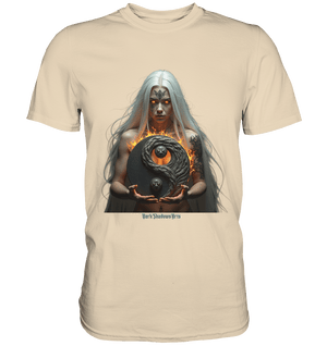 Flamebound Guardian - Silver - Haired Enchantress - Premium Shirt | Unisex - Shirts | Dark Shadows Arts
