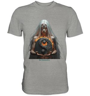 Flamebound Guardian - Silver - Haired Enchantress - Premium Shirt | Unisex - Shirts | Dark Shadows Arts