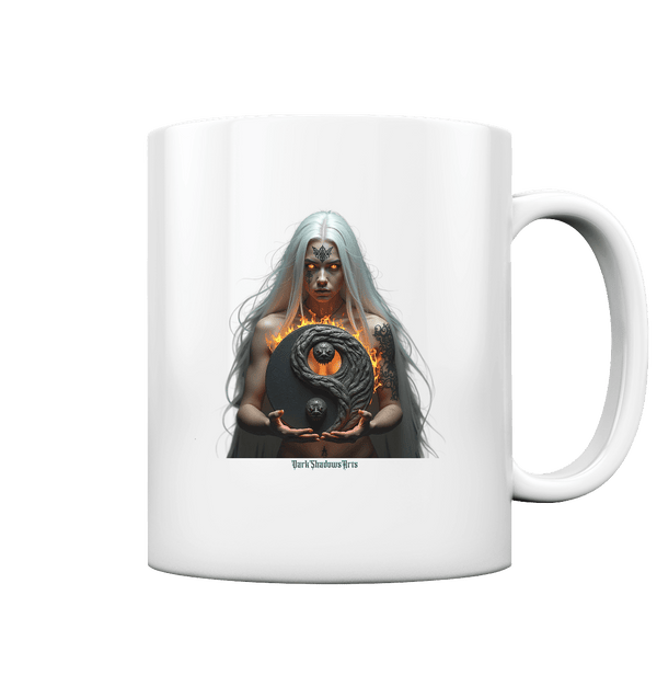 Flamebound Guardian - Silver - Haired Enchantress - Tasse glossy | Trinkgefäße | Dark Shadows Arts