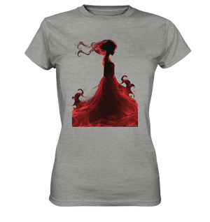 Flammende Eleganz – Tänzerin im Schatten - Ladies Premium Shirt | Lady - Shirts | Dark Shadows Arts