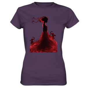 Flammende Eleganz – Tänzerin im Schatten - Ladies Premium Shirt | Lady - Shirts | Dark Shadows Arts