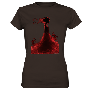 Flammende Eleganz – Tänzerin im Schatten - Ladies Premium Shirt | Lady - Shirts | Dark Shadows Arts