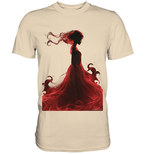 Flammende Eleganz – Tänzerin im Schatten - Premium Shirt | Unisex - Shirts | Dark Shadows Arts