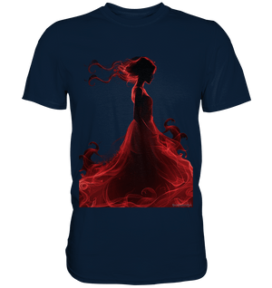 Flammende Eleganz – Tänzerin im Schatten - Premium Shirt | Unisex - Shirts | Dark Shadows Arts