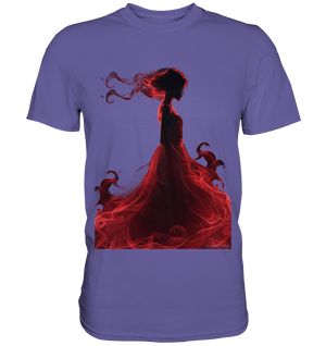 Flammende Eleganz – Tänzerin im Schatten - Premium Shirt | Unisex - Shirts | Dark Shadows Arts