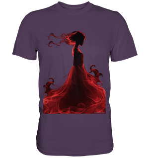 Flammende Eleganz – Tänzerin im Schatten - Premium Shirt | Unisex - Shirts | Dark Shadows Arts