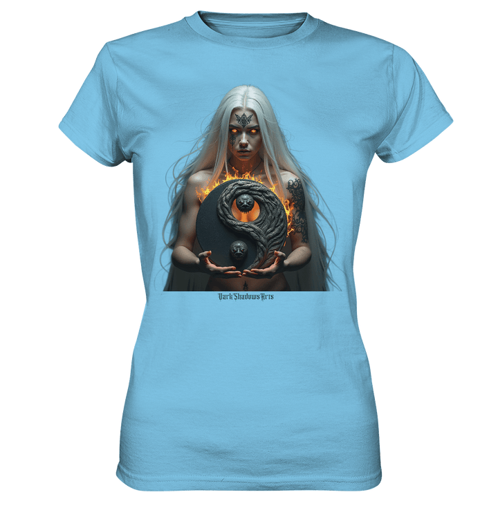 Flammenkriegerin der Nacht – Dunkle Schönheit & Macht - Dark Shadows Arts - Ladies Premium Shirt | Lady - Shirts | Dark Shadows Arts