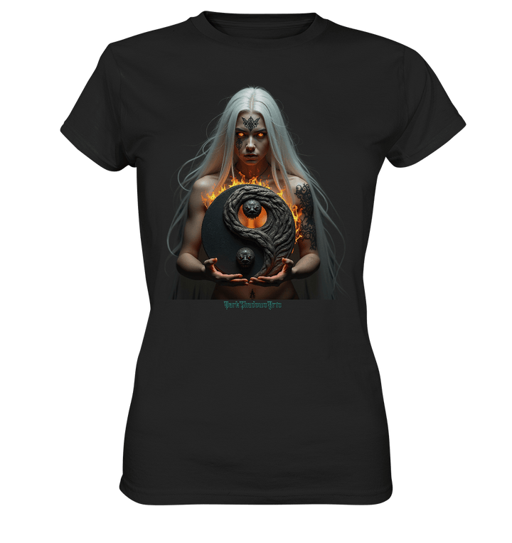 Flammenkriegerin der Nacht – Dunkle Schönheit & Macht - Dark Shadows Arts - Ladies Premium Shirt | Lady - Shirts | Dark Shadows Arts