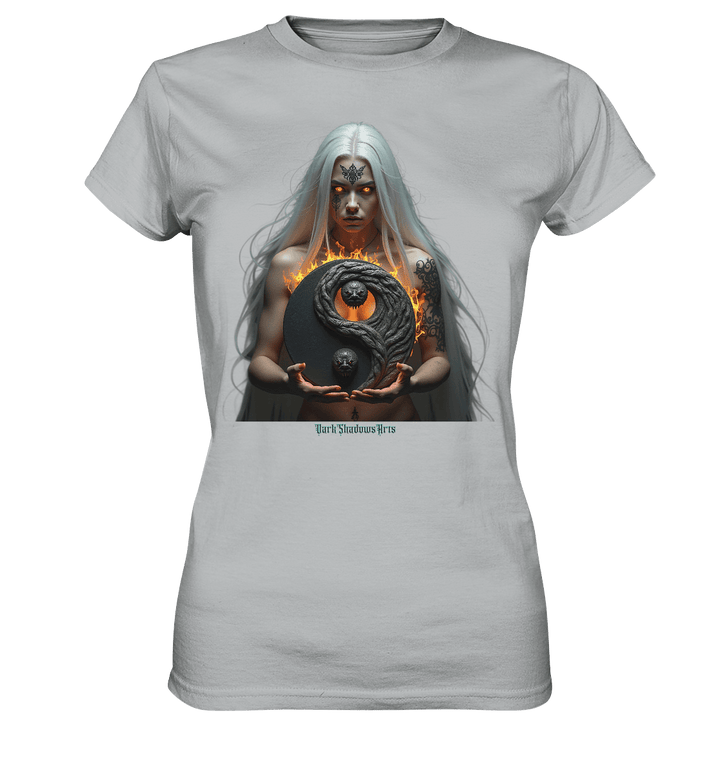 Flammenkriegerin der Nacht – Dunkle Schönheit & Macht - Dark Shadows Arts - Ladies Premium Shirt | Lady - Shirts | Dark Shadows Arts