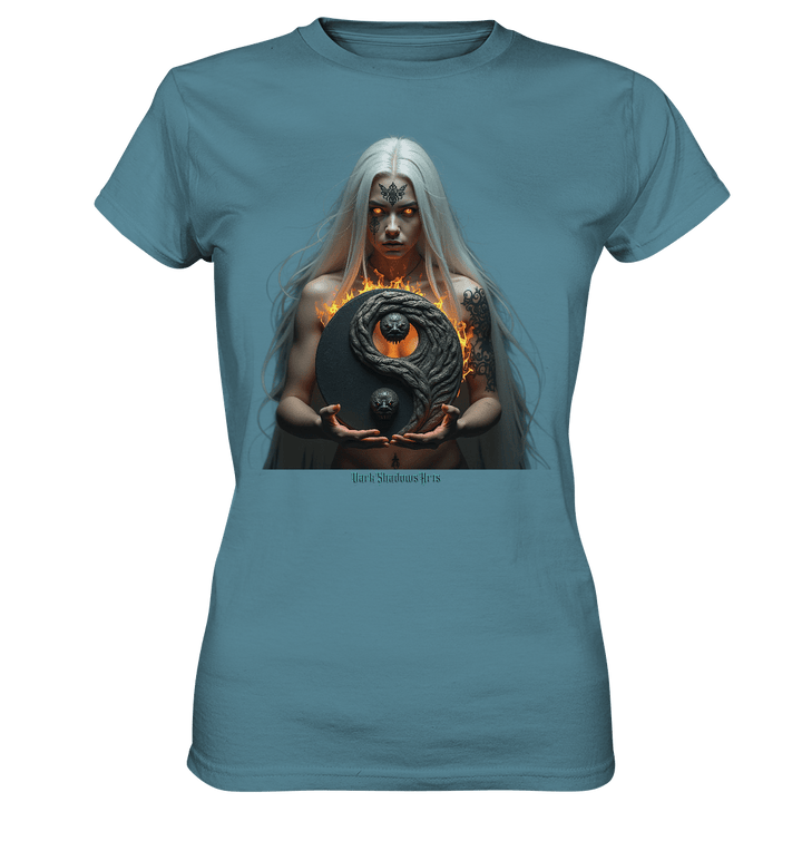 Flammenkriegerin der Nacht – Dunkle Schönheit & Macht - Dark Shadows Arts - Ladies Premium Shirt | Lady - Shirts | Dark Shadows Arts
