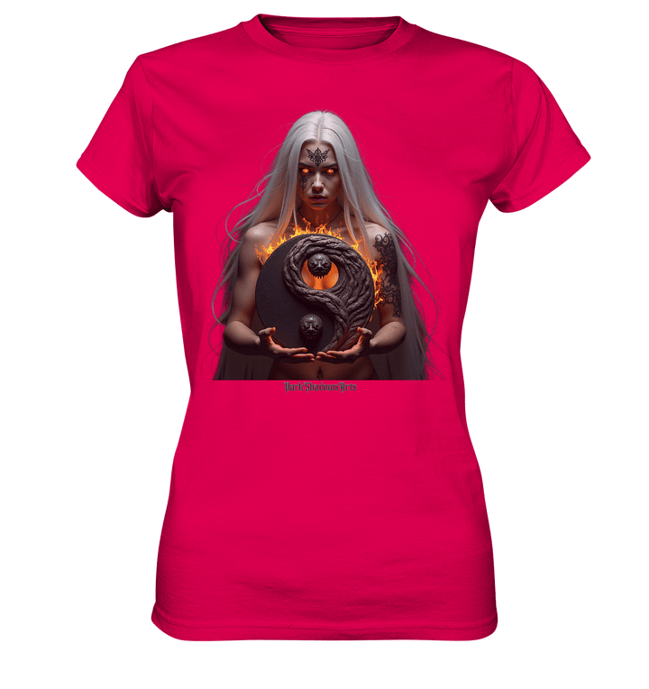 Flammenkriegerin der Nacht – Dunkle Schönheit & Macht - Dark Shadows Arts - Ladies Premium Shirt | Lady - Shirts | Dark Shadows Arts