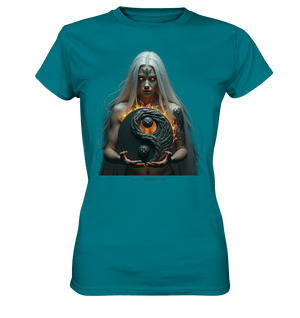 Flammenkriegerin der Nacht – Dunkle Schönheit & Macht - Dark Shadows Arts - Ladies Premium Shirt | Lady - Shirts | Dark Shadows Arts